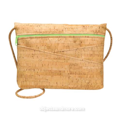 Small Messenger Cross Body Bag- Green by NATALIE THERESE